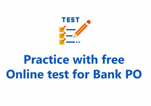 online test for Bank PO