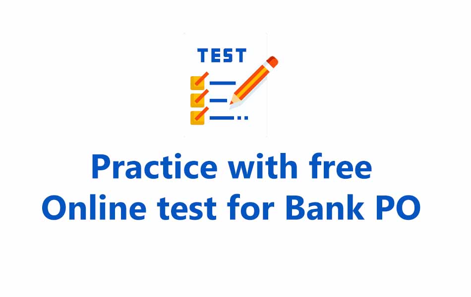 online test for Bank PO